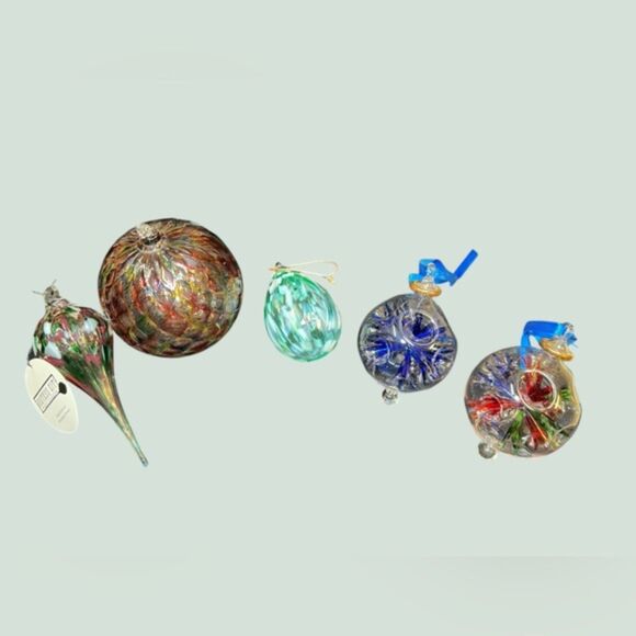 Hand Blown & Mouth Blown Glass Ornaments